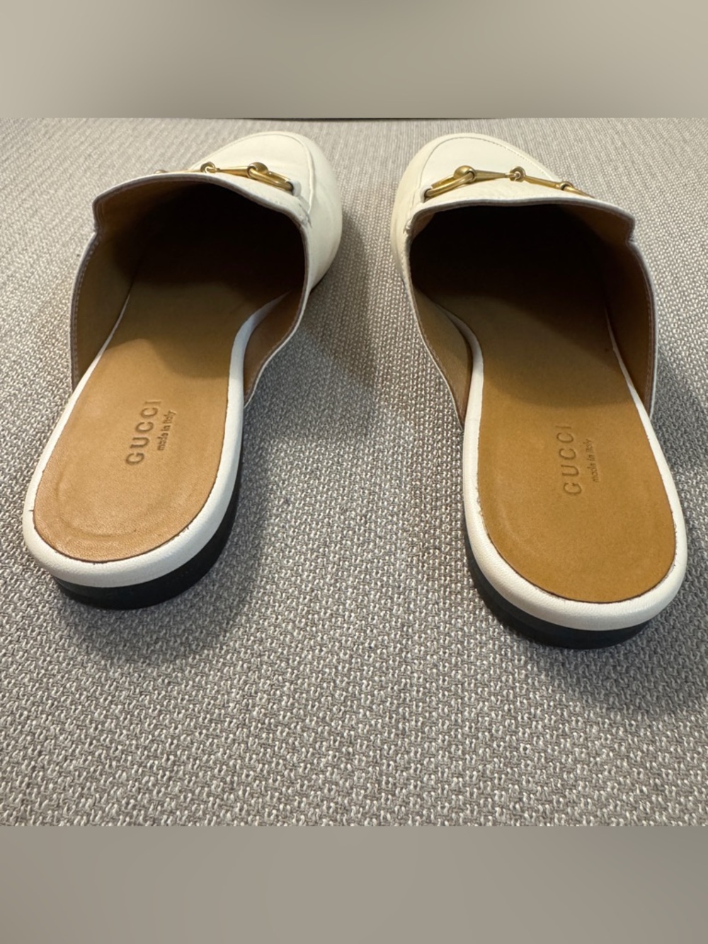 Gucci Princetown Leather Slipper White - Picture 10 of 11